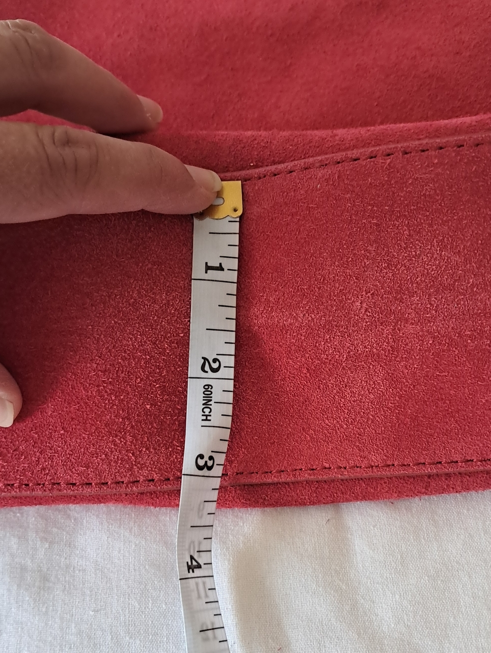 J. Crew Red Suede Shoulder Bag - Picture 14 of 16